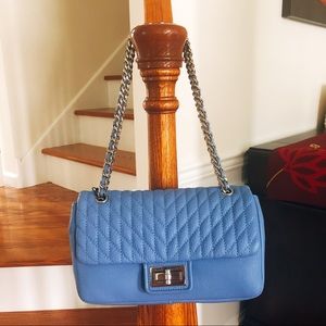 KARL LAGERFELD AGYNESS LAMB CONVERTIBLE DEMI BAG